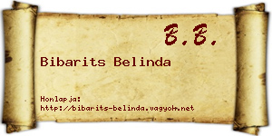 Bibarits Belinda névjegykártya